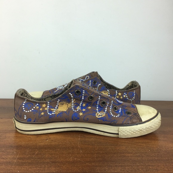 Rhino Red Marc Ecko Chalsie Hailee Women’s Sneakers Brown Rhinestones Size 7.5. - Picture 6 of 13